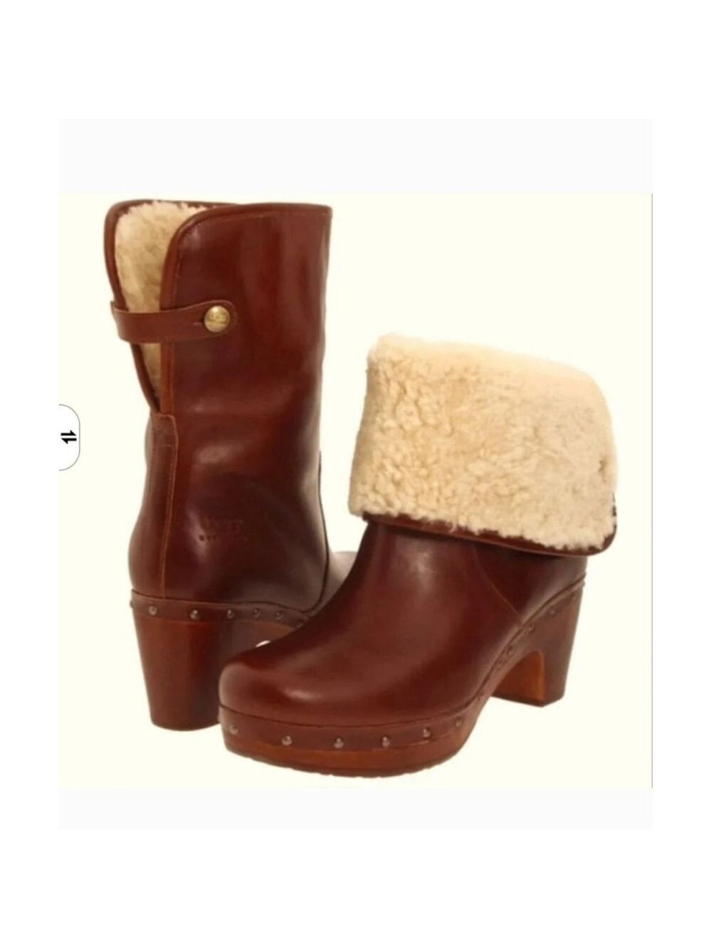 Ugg Australia Lynnea Shearling Foldover Boots Size 7